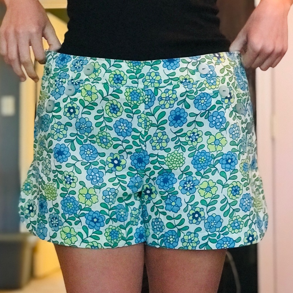 Handmade floral shorts